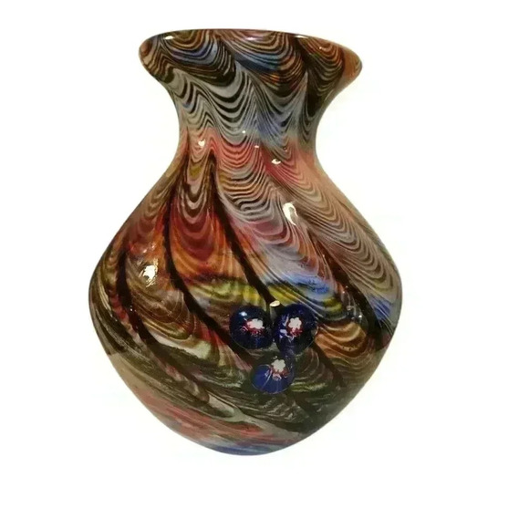 Vintage Murano Glass Art Vase - Stunning art glass!!!! - Picture 1 of 10